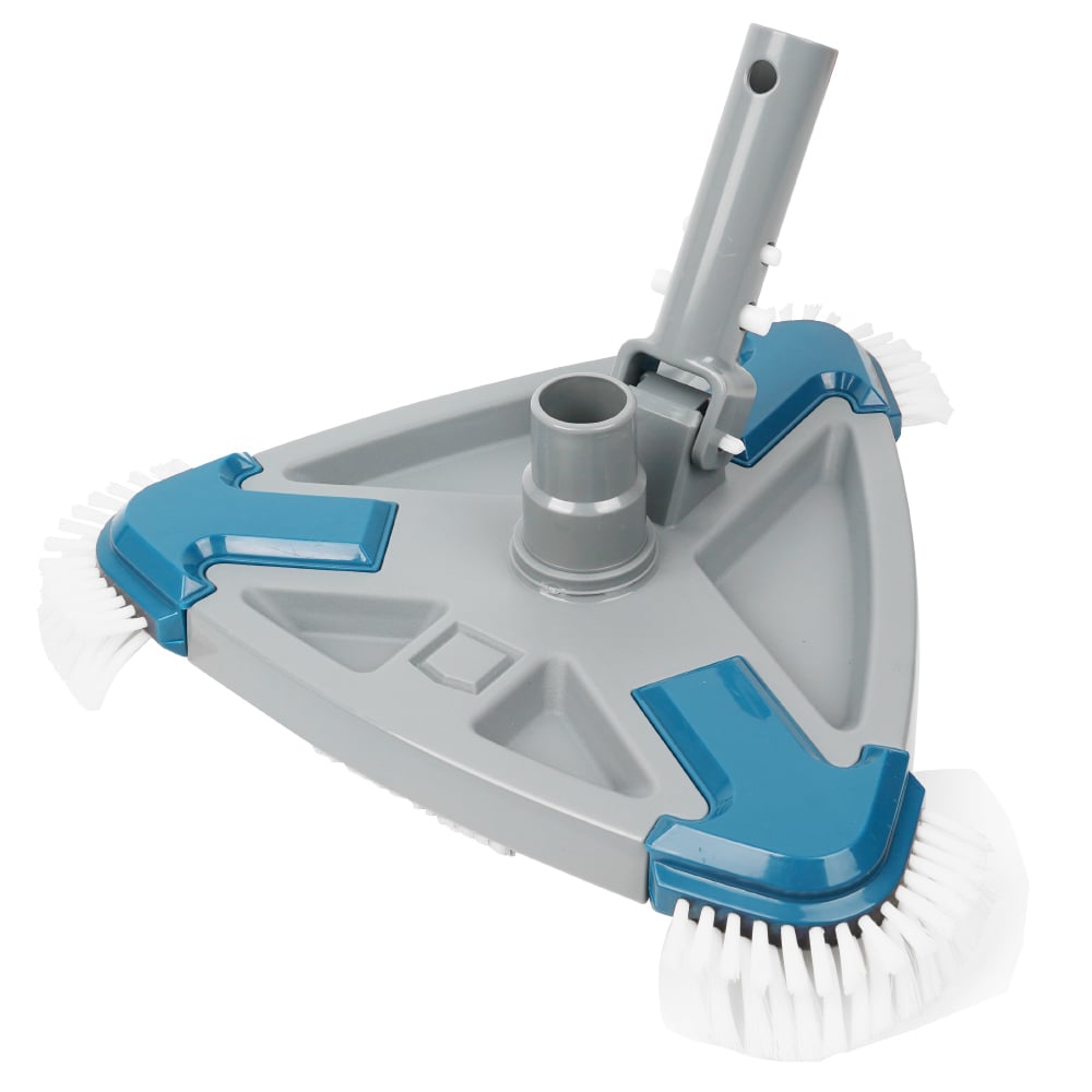 Triangle vacuum head flexible weighted pool vacuum suction cleaner head