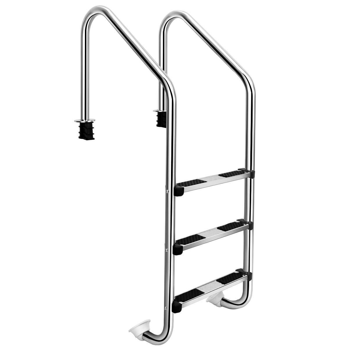 Inground pool stainless steel ladder