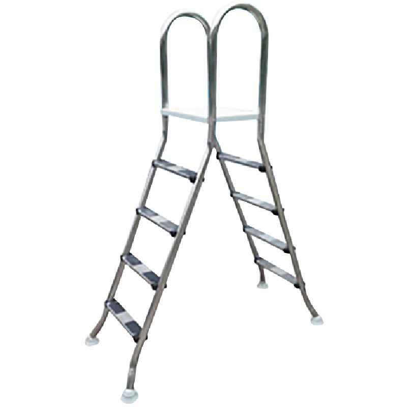 Corrosion resistent stainless steel above ground pool ladder