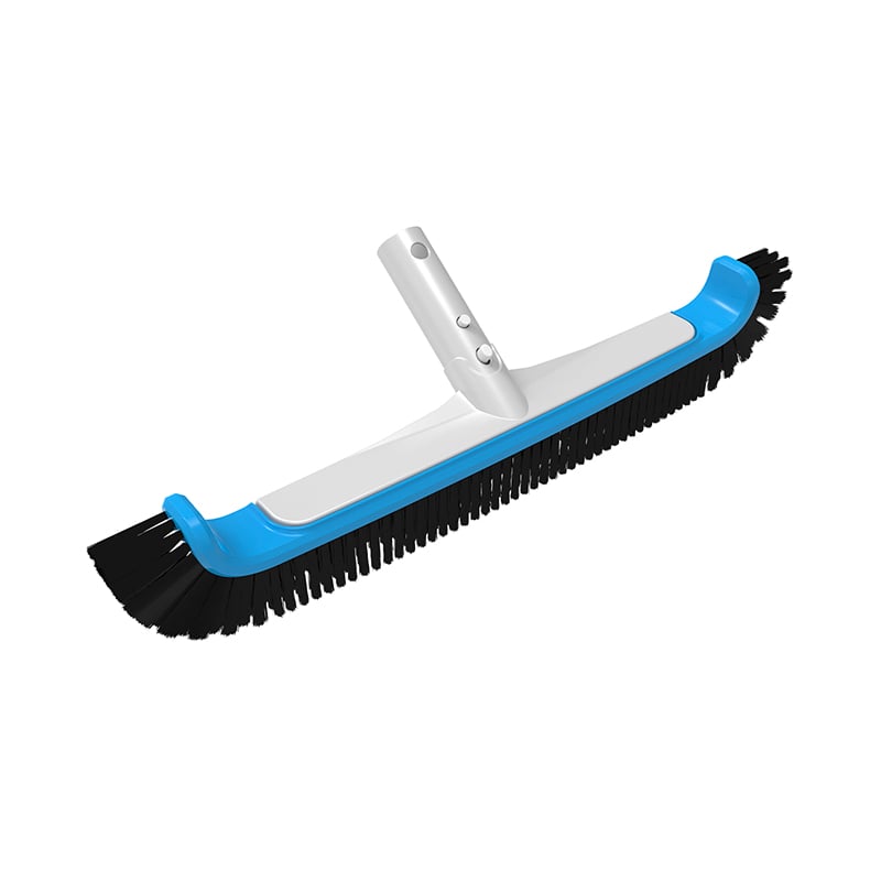 90 curved pool brush with aluminum handle