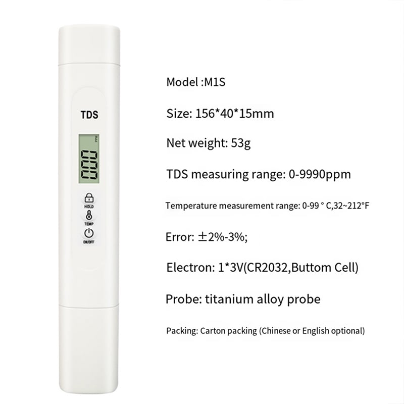 Dustproof and waterproof portable water quality tester