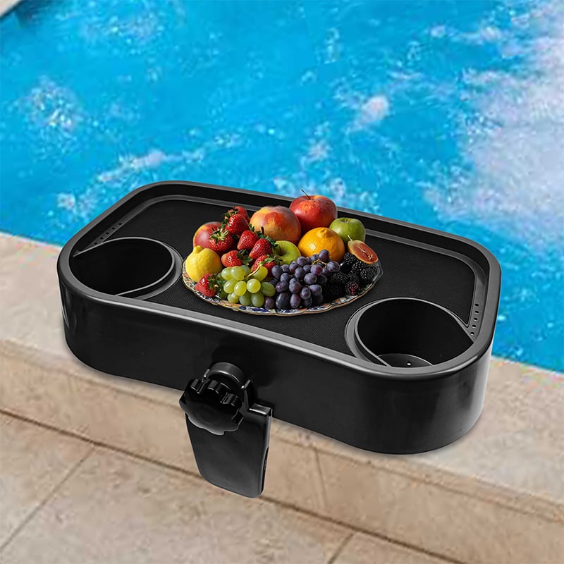 Adjustable hot tub cup holders