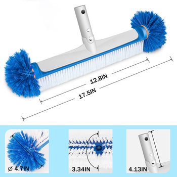 360degree round pool brush