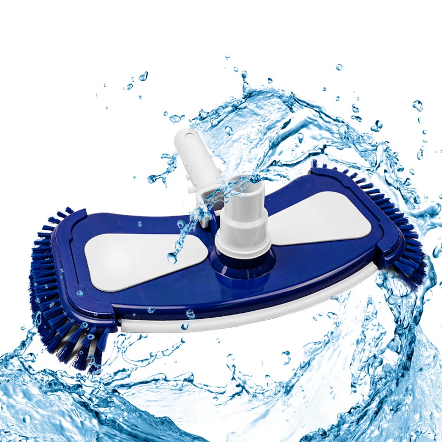 Deluxe heavy duty cleaners flexible pool vacuum head with side brush