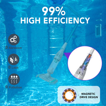 BN30 Best top rated Handheld battery operated Automatic Pool Vacuum Slide Brush Head for above ground pool vacuum cleaner