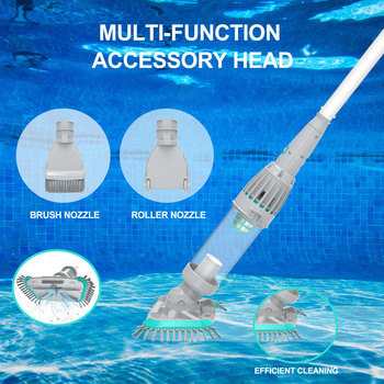 BN30 Best top rated Handheld battery operated Automatic Pool Vacuum Slide Brush Head for above ground pool vacuum cleaner