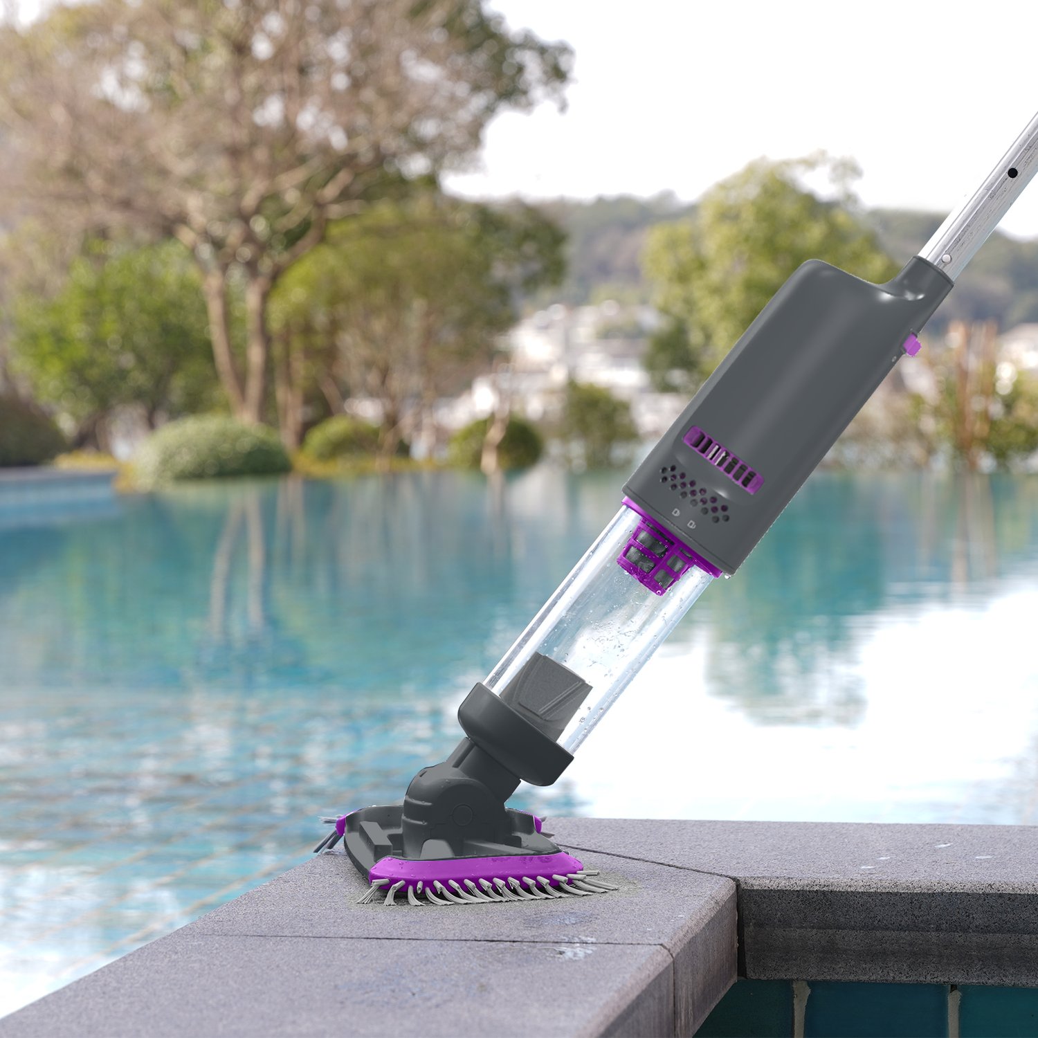 BN80 Pool Handheld Vacuum Rechargeable Swimming Pool Vacuum Cleaner Automatic Fitting Suction Vacuum Head Brush Swimming Pool