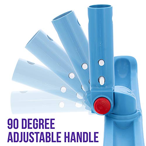 Pool nylon wall brush with adjustable handle