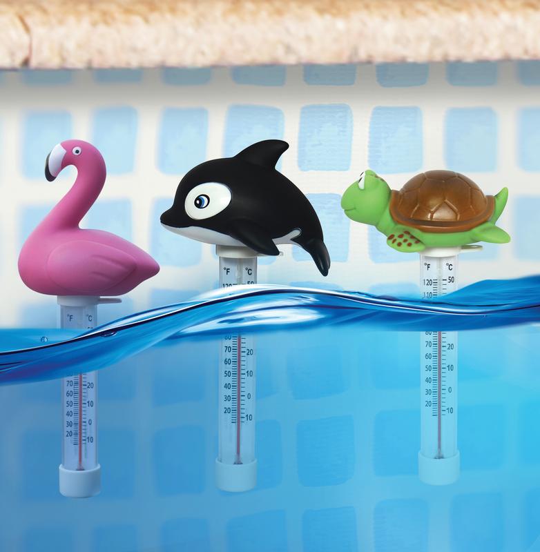 Easy read whale swimming pool thermometer