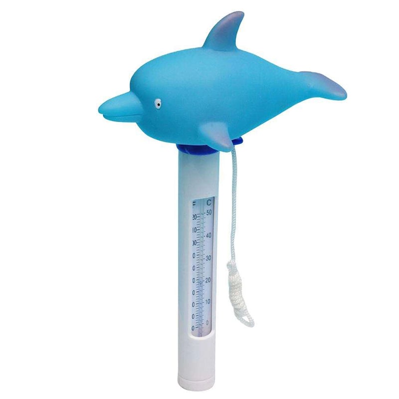 Waterproof digital dolphin pool thermometer