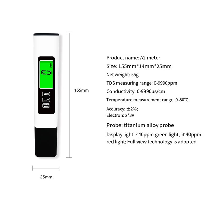 Dustproof and waterproof portable water quality tester