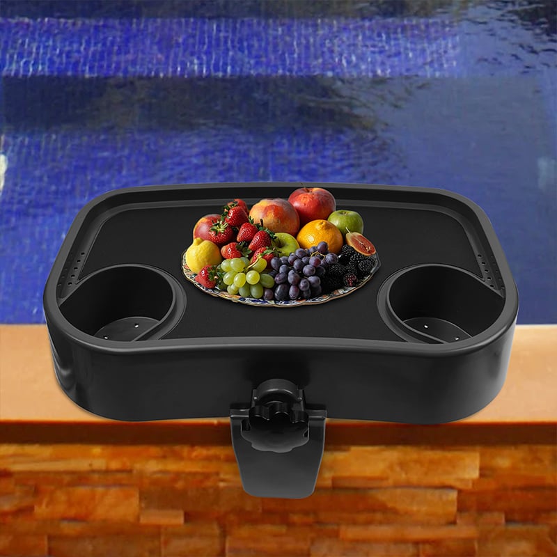 Adjustable hot tub cup holders