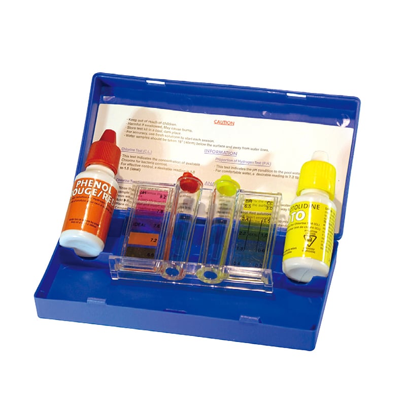 Swimming pool ph and cl test kit