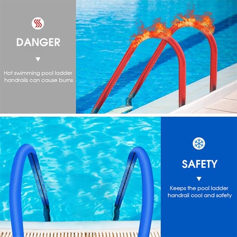 Durable & Soft pool ladder safety cover