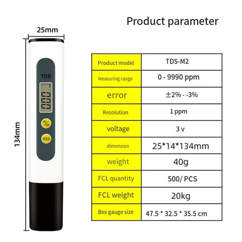 Dustproof and waterproof portable water quality tester