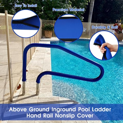 Durable & Soft pool ladder safety cover