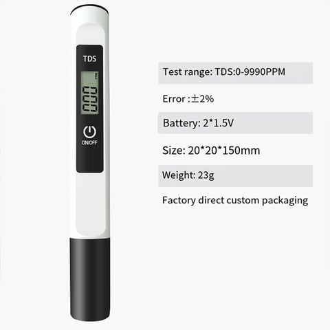 Dustproof and waterproof portable water quality tester