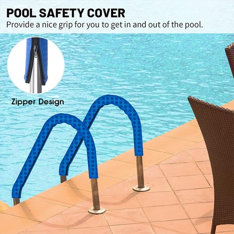 Durable & Soft pool ladder safety cover