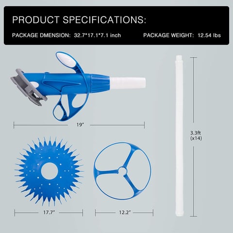 Handheld portable pool vacuum cleaner