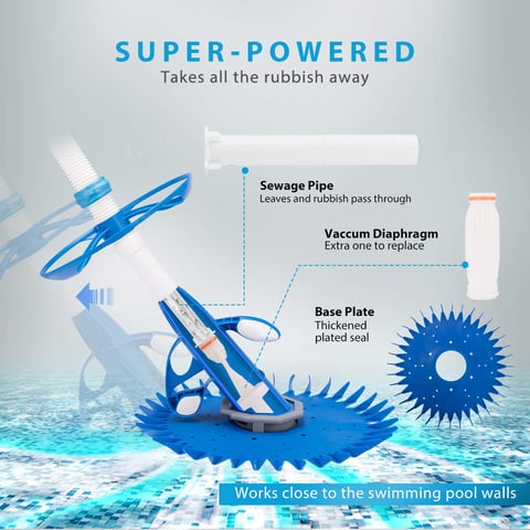 Handheld portable pool vacuum cleaner