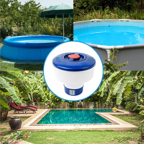 Swimming pool chlorine tablet dispenser for spa and bathtub