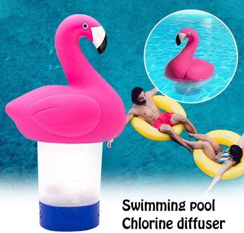 Flamingo floating chlorine dispenser