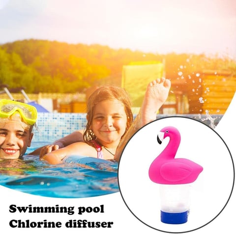 Flamingo floating chlorine dispenser