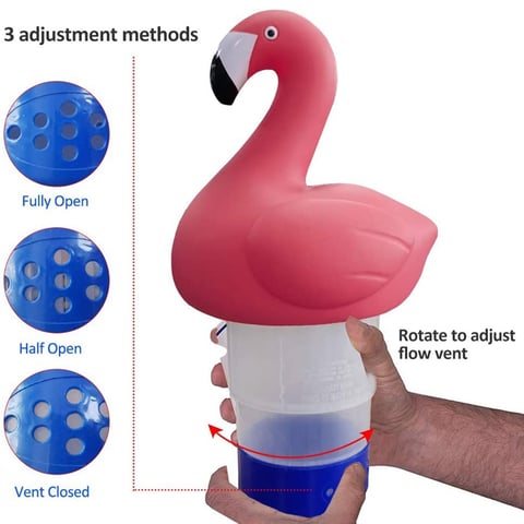 Flamingo floating chlorine dispenser