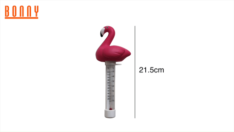 Flamingo floating swimming pool thermometer