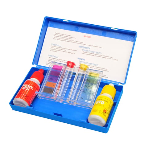 Swimming pool ph and cl test kit