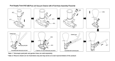 Pool spa jet vacuum cleaner with brush kit