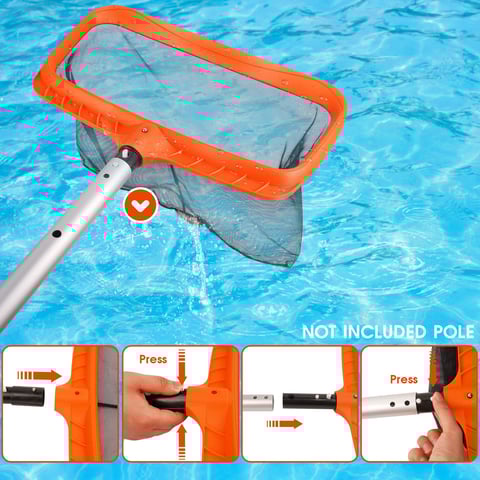Durable deep cleaning leaf rake net
