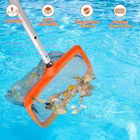 Durable deep cleaning leaf rake net