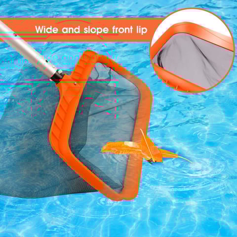 Durable deep cleaning leaf rake net