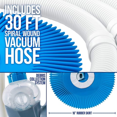 Auto cordless handheld pool vacuum cleaner