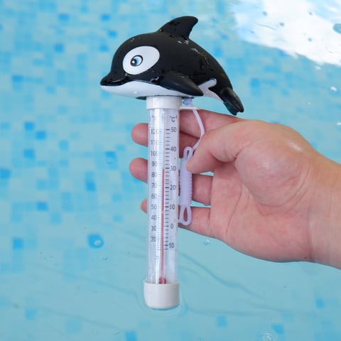 Easy read whale swimming pool thermometer