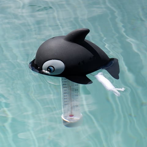 Easy read whale swimming pool thermometer