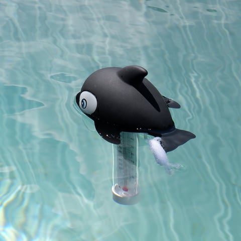 Easy read whale swimming pool thermometer
