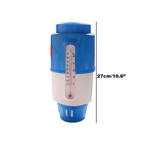 Chlorine dispenser with thermometer