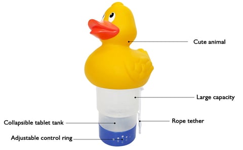 Duck chlorine tablet floater