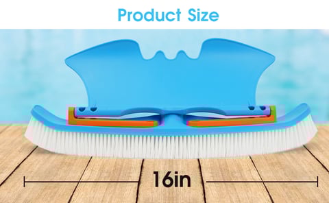 Pool wall whale plate cleaning brush