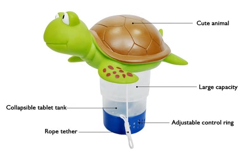 Turtle chlorine tablet floater