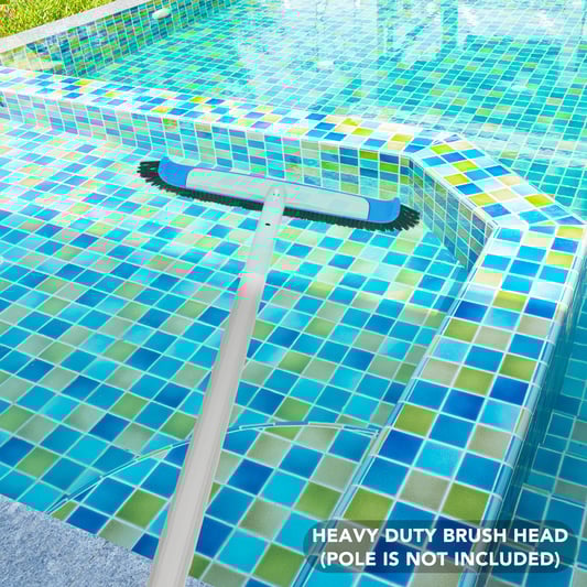 90 curved pool brush with aluminum handle