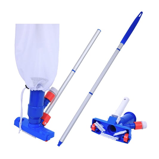 Pool spa jet vacuum cleaner with brush kit