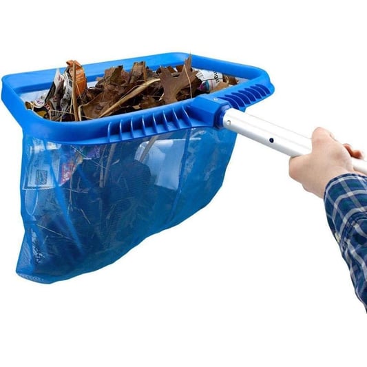 Heavy duty swimming pool leaf skimmer net